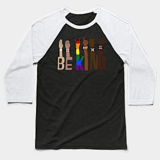 Be kind hand sign language lgbt gay pride tshirt Baseball T-Shirt